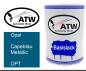 Preview: Opel, Capeblau Metallic, OPT: 500ml Lackdose, von ATW Autoteile West.